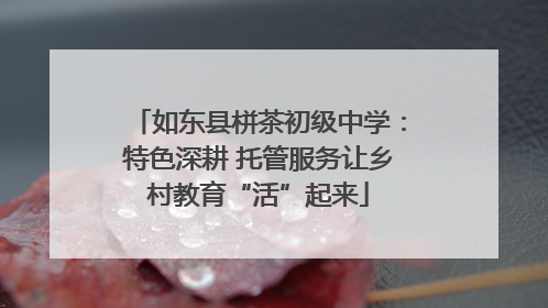 如东县栟茶初级中学：特色深耕 托管服务让乡村教育“活”起来