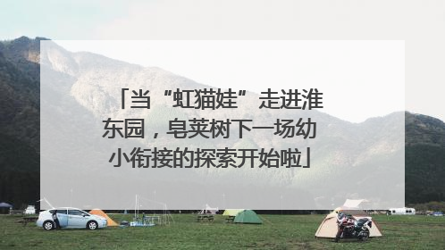 当“虹猫娃”走进淮东园，皂荚树下一场幼小衔接的探索开始啦