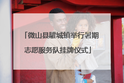 微山县驩城镇举行暑期志愿服务队挂牌仪式