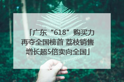广东“618”购买力再夺全国榜首 荔枝销售增长超5倍卖向全国