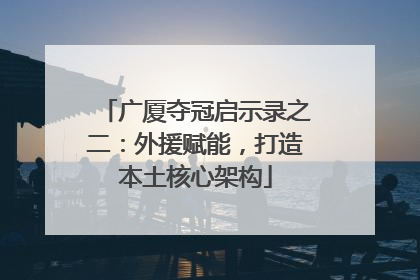 广厦夺冠启示录之二：外援赋能，打造本土核心架构