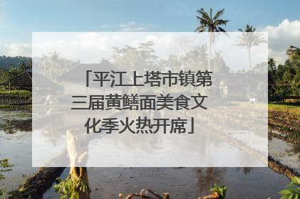 平江上塔市镇第三届黄鳝面美食文化季火热开席