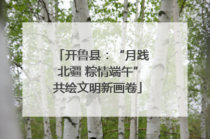 开鲁县：“月践北疆 粽情端午”共绘文明新画卷