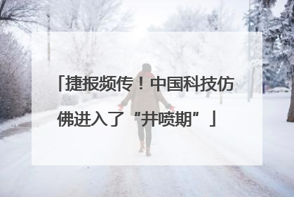 捷报频传！中国科技仿佛进入了“井喷期”