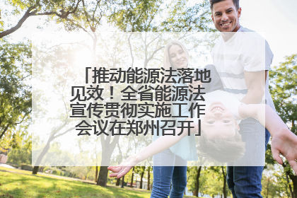 推动能源法落地见效！全省能源法宣传贯彻实施工作会议在郑州召开