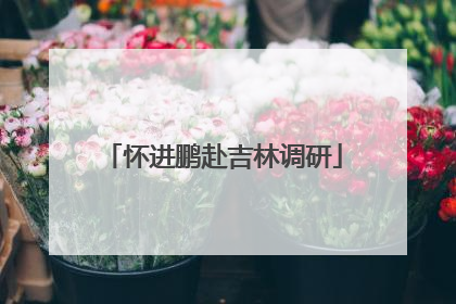 怀进鹏赴吉林调研