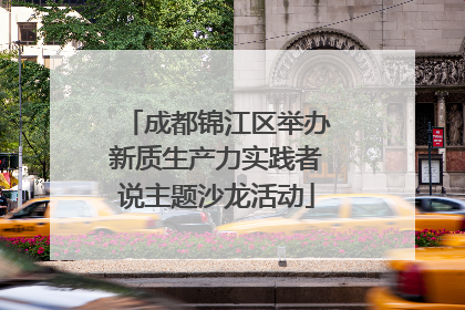 成都锦江区举办新质生产力实践者说主题沙龙活动