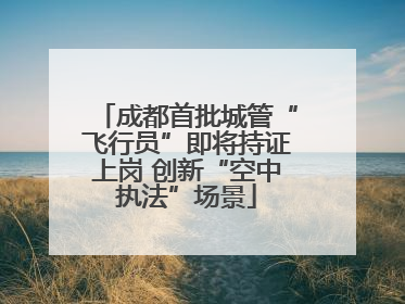 成都首批城管“飞行员”即将持证上岗 创新“空中执法”场景