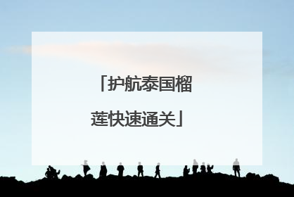 护航泰国榴莲快速通关