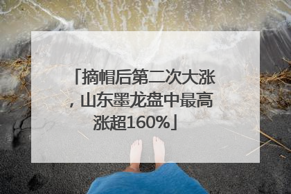 摘帽后第二次大涨，山东墨龙盘中最高涨超160%