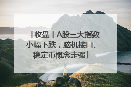 收盘丨A股三大指数小幅下跌，脑机接口、稳定币概念走强