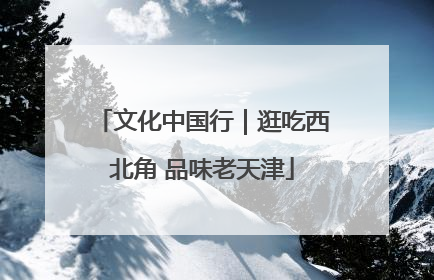 文化中国行｜逛吃西北角 品味老天津