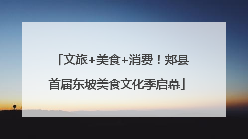 文旅+美食+消费！郏县首届东坡美食文化季启幕