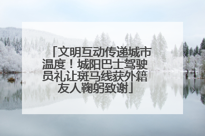 文明互动传递城市温度！城阳巴士驾驶员礼让斑马线获外籍友人鞠躬致谢
