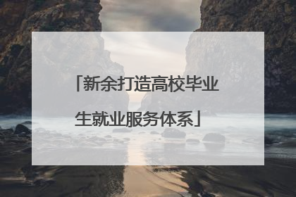 新余打造高校毕业生就业服务体系
