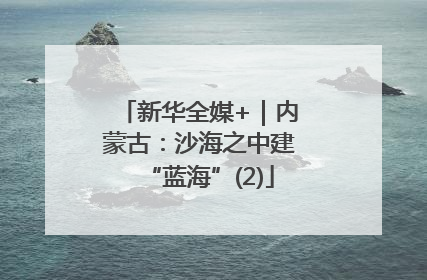 新华全媒+｜内蒙古：沙海之中建“蓝海”(2)