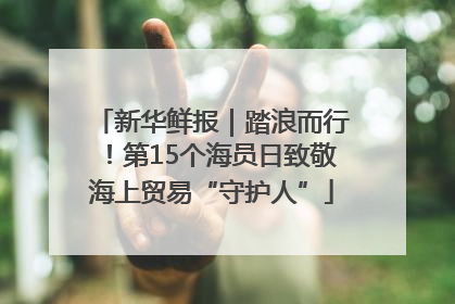 新华鲜报｜踏浪而行！第15个海员日致敬海上贸易“守护人”