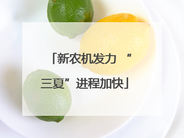 新农机发力 “三夏”进程加快