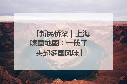 新民侨梁｜上海嗦面地图：一筷子夹起多国风味