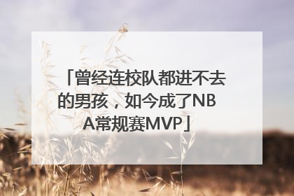 曾经连校队都进不去的男孩，如今成了NBA常规赛MVP