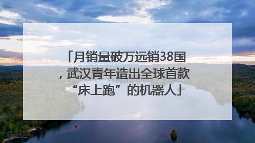 月销量破万远销38国，武汉青年造出全球首款“床上跑”的机器人