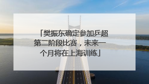 樊振东确定参加乒超第二阶段比赛，未来一个月将在上海训练