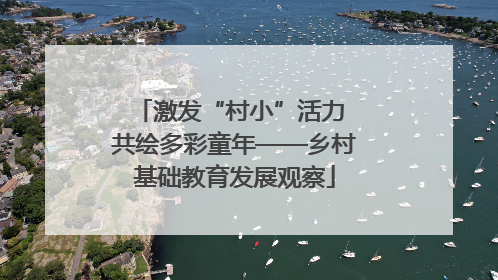 激发“村小”活力 共绘多彩童年——乡村基础教育发展观察
