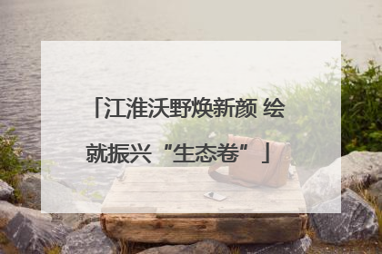 江淮沃野焕新颜 绘就振兴“生态卷”