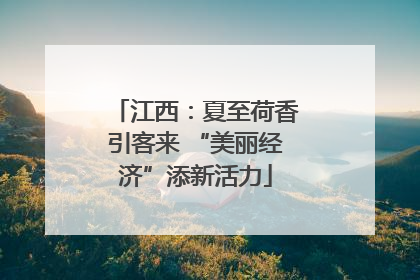 江西：夏至荷香引客来 “美丽经济”添新活力