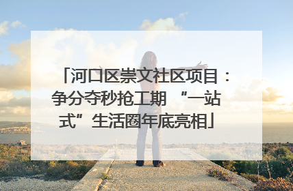 河口区崇文社区项目：争分夺秒抢工期 “一站式”生活圈年底亮相