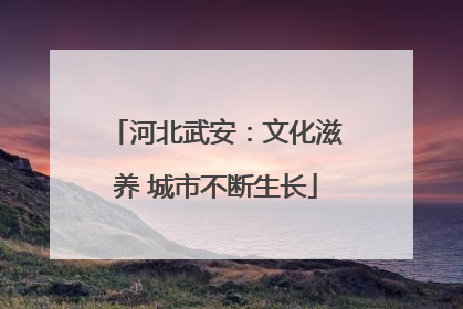 河北武安：文化滋养 城市不断生长