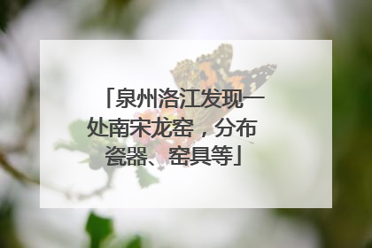 泉州洛江发现一处南宋龙窑，分布瓷器、窑具等