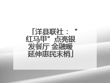 洋县联社：“红马甲”点亮银发餐厅 金融暖延伸惠民末梢