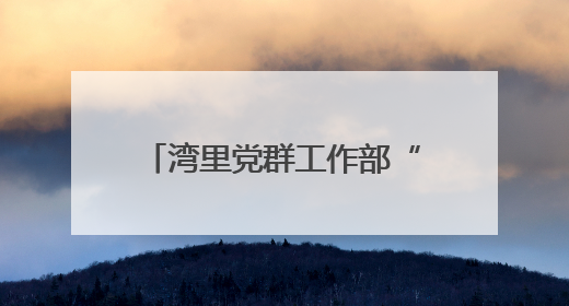 湾里党群工作部“大部制”改革：激活效能引擎，构建高效工作新格局