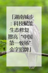 湖南城步：科技赋能生态修复 擦亮“中国第一牧场”金字招牌