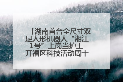 湖南首台全尺寸双足人形机器人“湘江1号”上岗当护工 开福区科技活动周十大科创项目签约