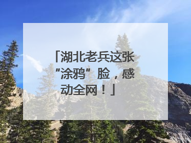 湖北老兵这张“涂鸦”脸，感动全网！