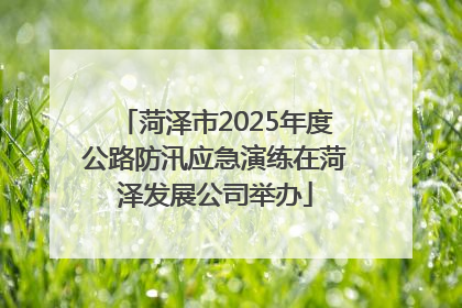 菏泽市2025年度公路防汛应急演练在菏泽发展公司举办