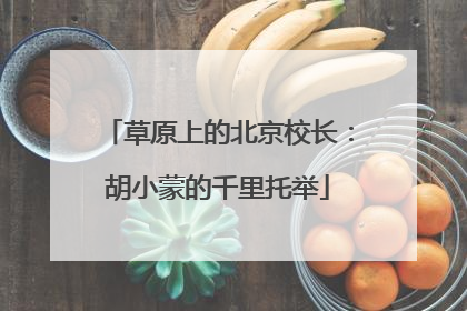 草原上的北京校长：胡小蒙的千里托举