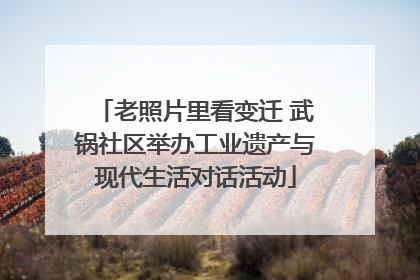 老照片里看变迁 武锅社区举办工业遗产与现代生活对话活动
