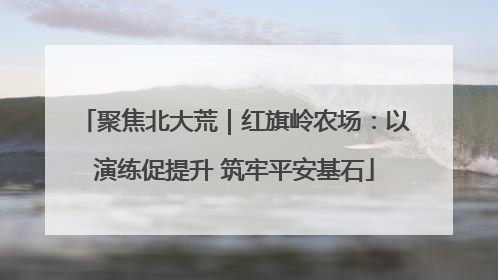 聚焦北大荒｜红旗岭农场：以演练促提升 筑牢平安基石