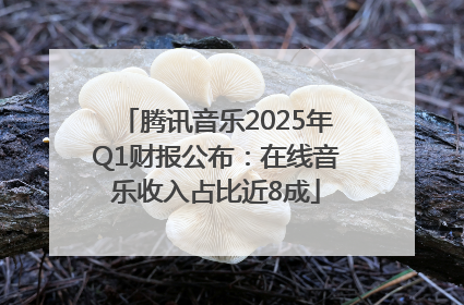 腾讯音乐2025年Q1财报公布：在线音乐收入占比近8成