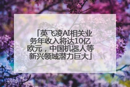 英飞凌AI相关业务年收入将达10亿欧元，中国机器人等新兴领域潜力巨大