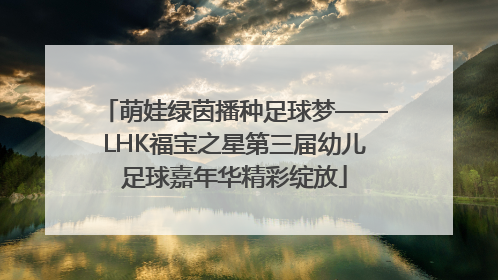 萌娃绿茵播种足球梦——LHK福宝之星第三届幼儿足球嘉年华精彩绽放