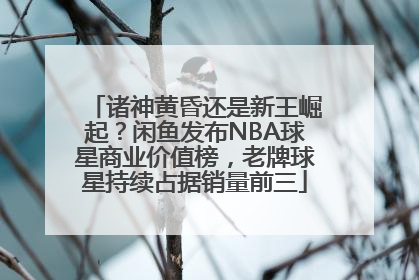 诸神黄昏还是新王崛起？闲鱼发布NBA球星商业价值榜，老牌球星持续占据销量前三