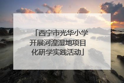 西宁市光华小学开展河湟湿地项目化研学实践活动