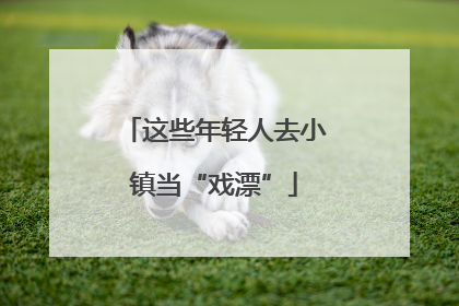 这些年轻人去小镇当“戏漂”