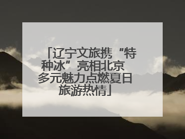 辽宁文旅携“特种冰”亮相北京 多元魅力点燃夏日旅游热情