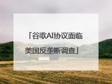 谷歌AI协议面临美国反垄断调查