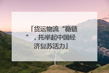 货运物流“稳链”，托举起中国经济复苏活力